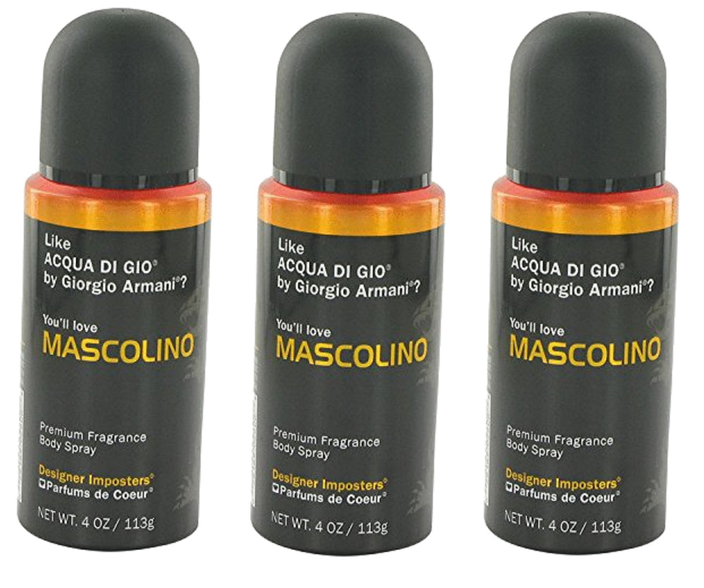 FQQF Mascolino 3-pack bottle front for daily fragrance and confidence.