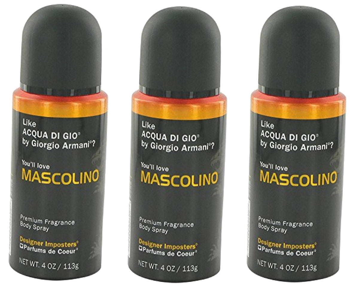 FQQF Mascolino 3-pack bottle front for daily fragrance and confidence.