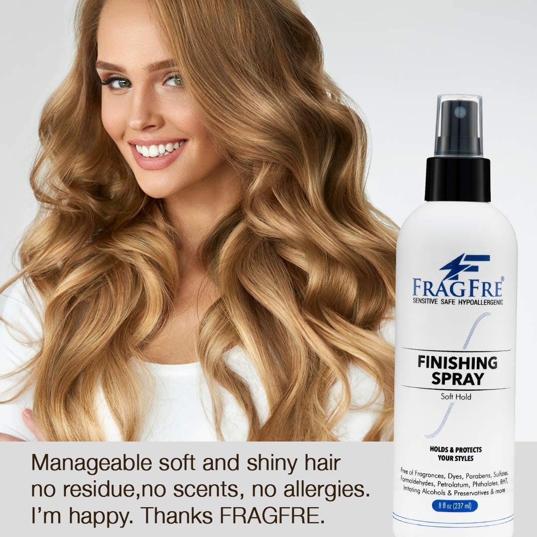 FRAGFRE fast-drying spray application demonstrated for quick styling