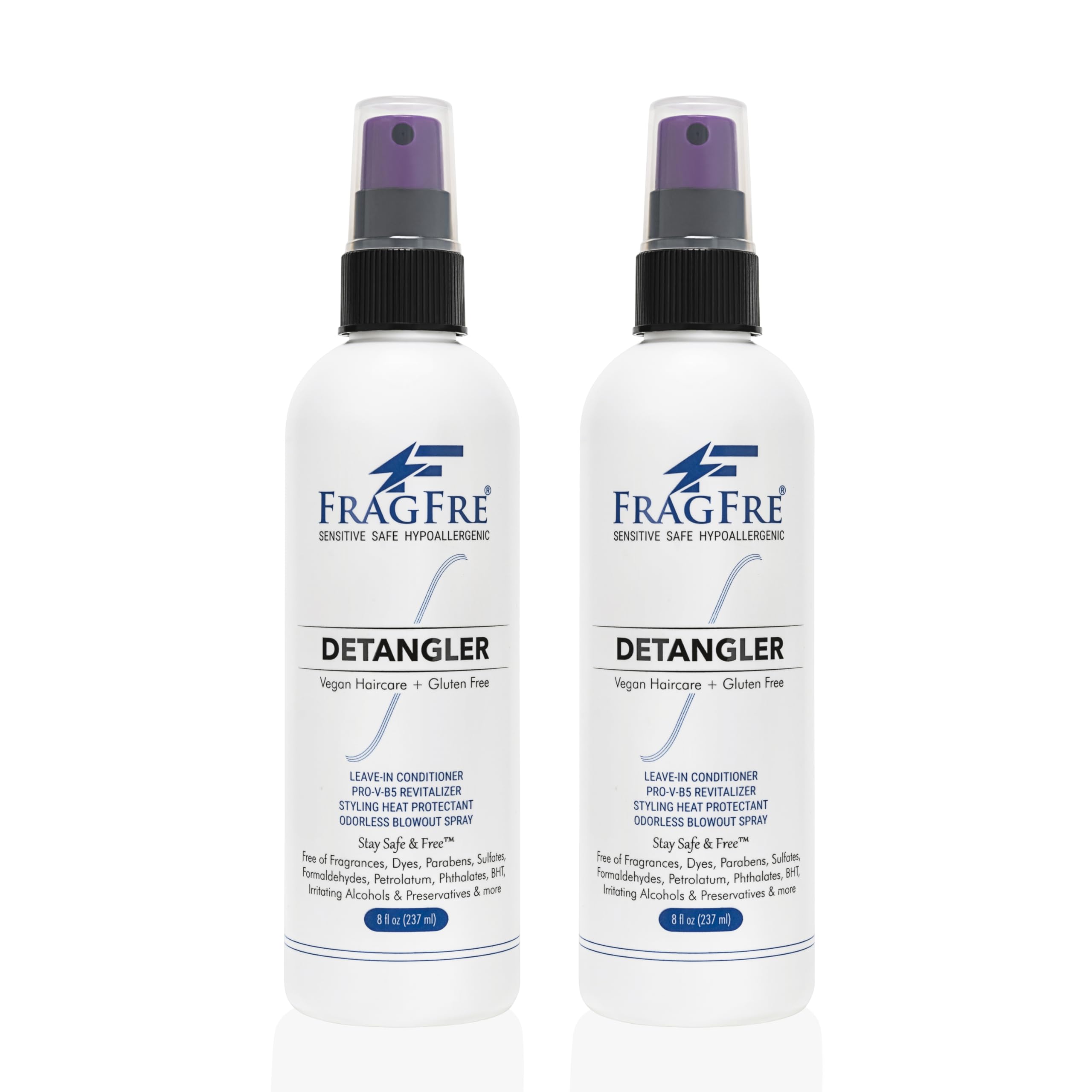 FRAGFRE frizz-control results shown after detangling in humidity.