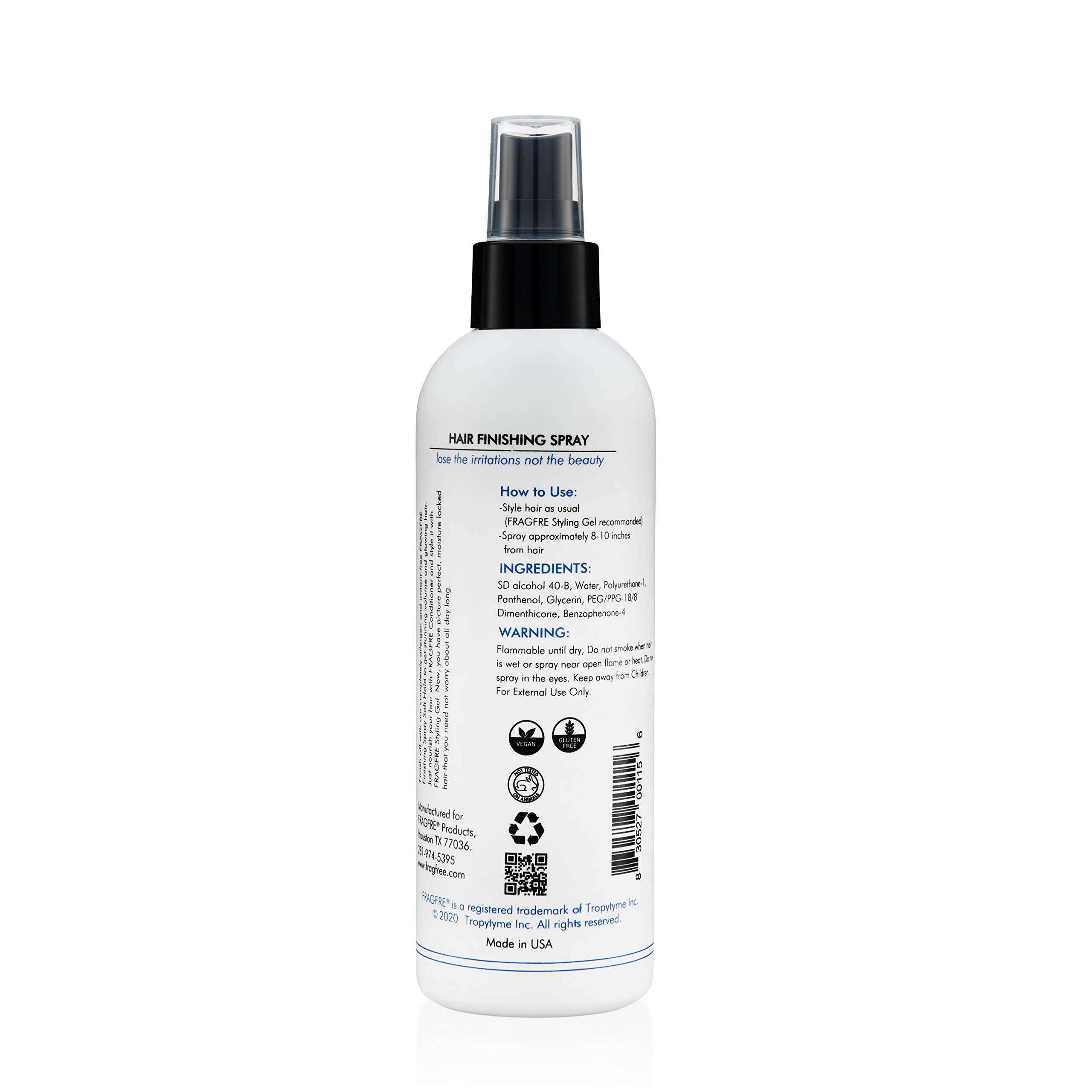FRAGFRE humidity-protection spray helps hair withstand environmental stress