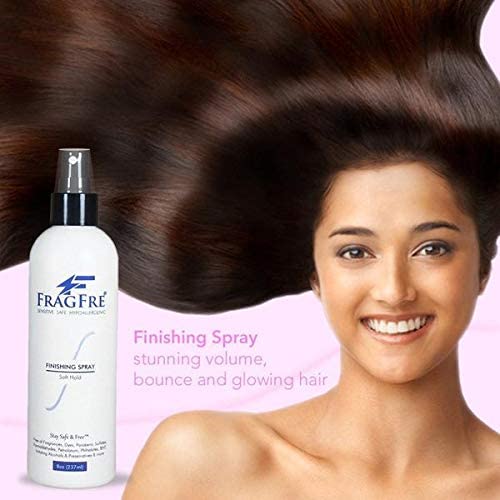 FRAGFRE hair spray delivering shine and volume on styled hair