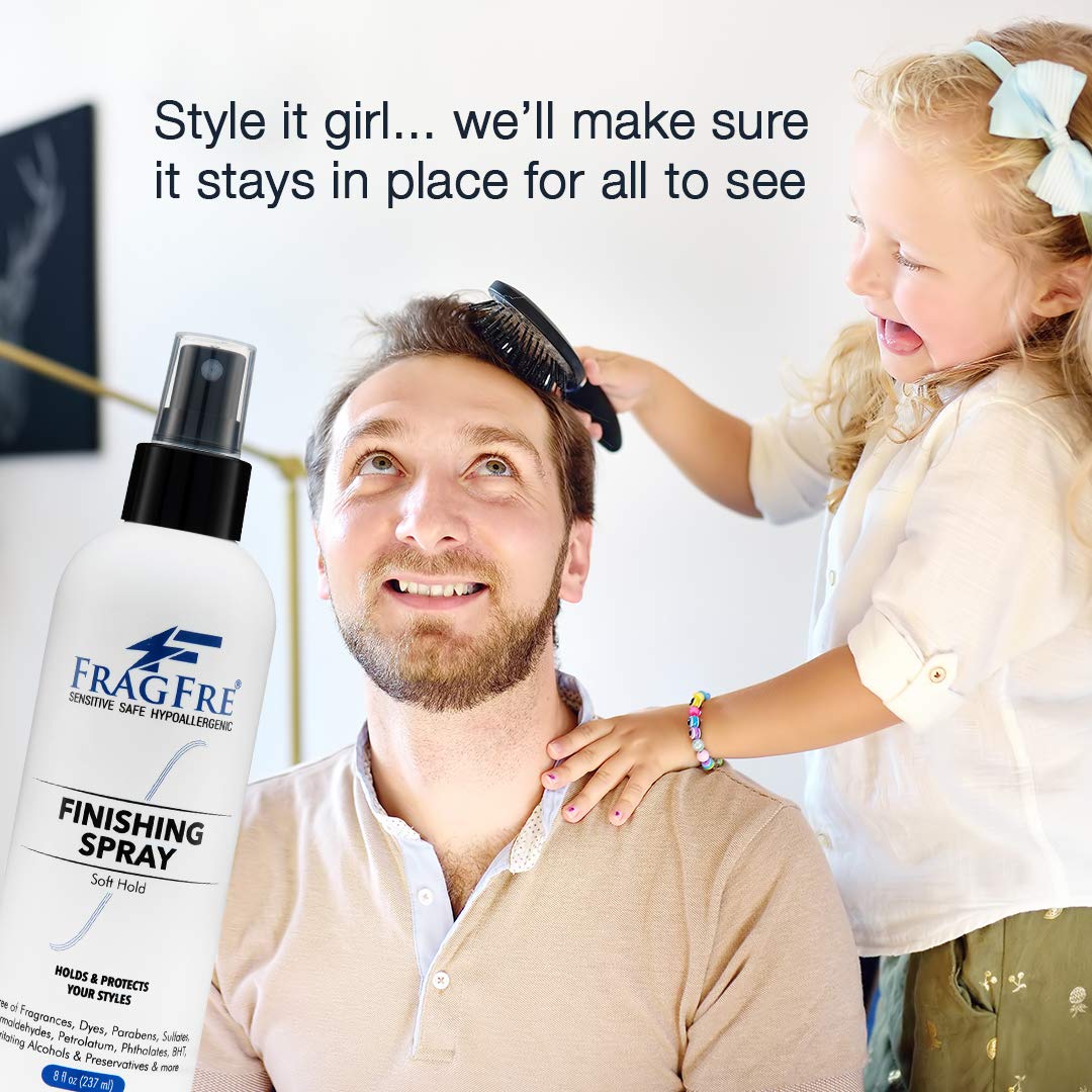 FRAGFRE heat-protection spray ready for blow-dry styling