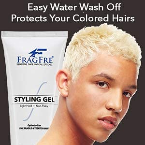 Fragfre light hold gel packaging shows ingredients and fragrance-free formula benefits