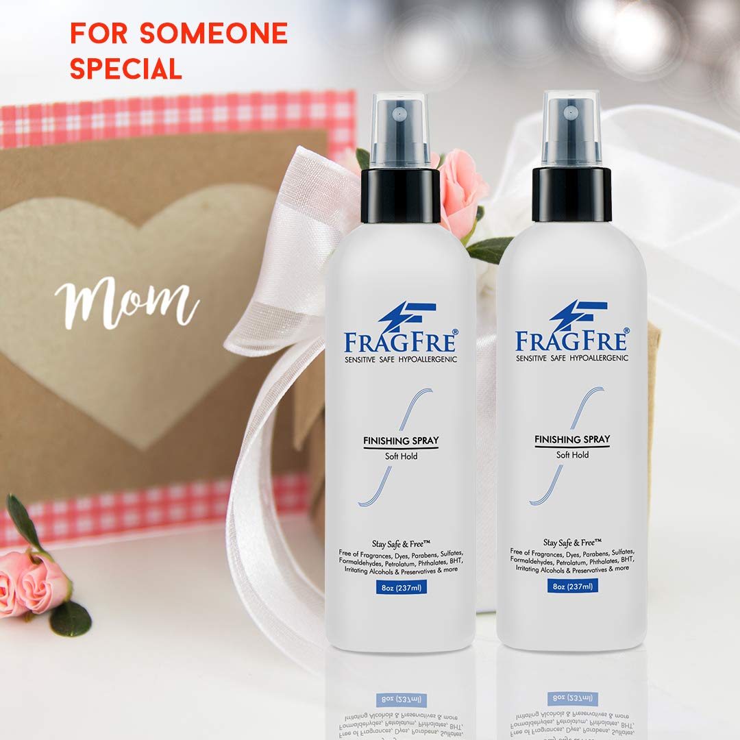 FRAGFRE odorless spray mist on hair providing long-lasting moisture retention