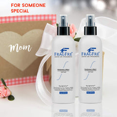 FRAGFRE odorless spray mist on hair providing long-lasting moisture retention