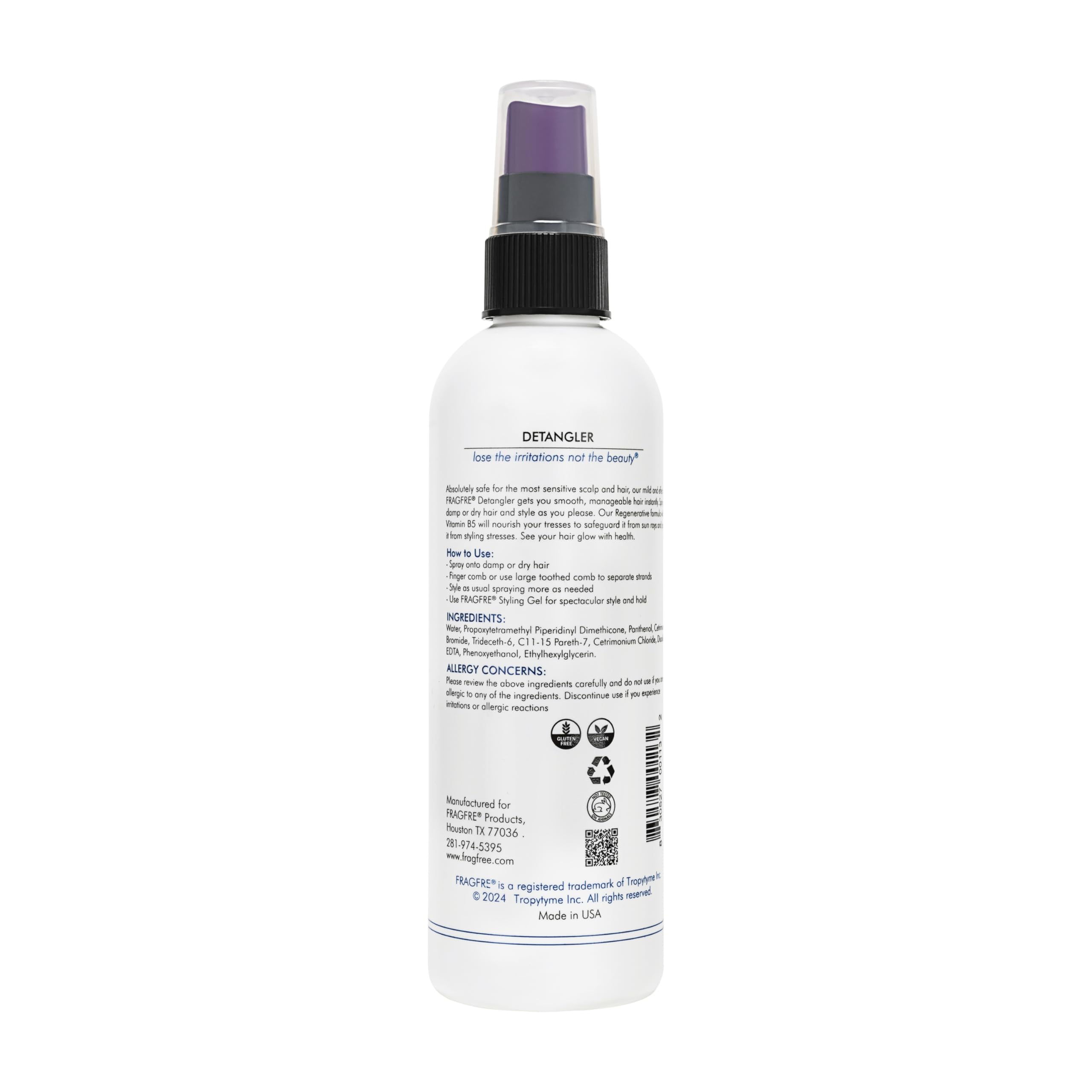 FRAGFRE front packaging view highlights key benefits for sensitive skin.