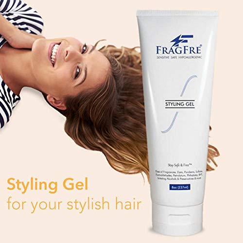 FRAGFRE no-flake finish close-up shows smooth hair with great volume