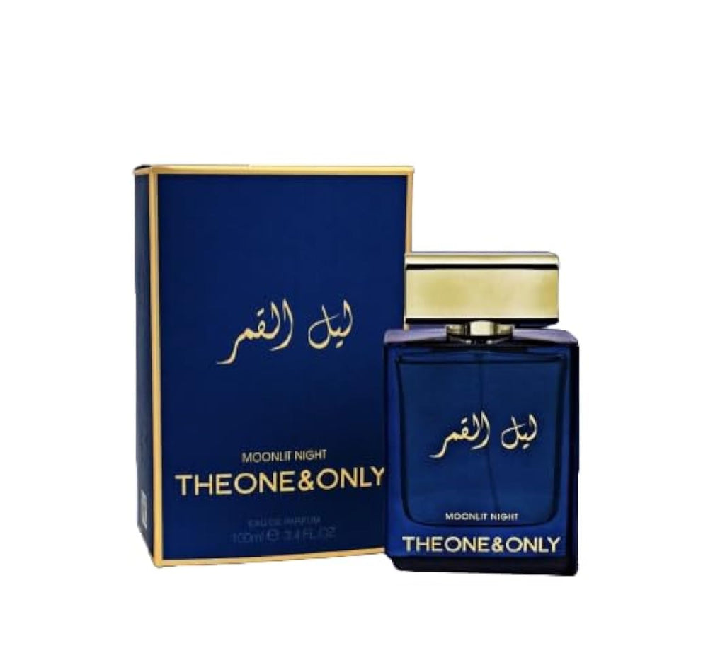Fragrance World Moonlit Night EDP bottle highlights a mysterious scent for evening wear