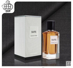 Fragrance World Suits lifestyle scene illustrating bold yet refined everyday wear