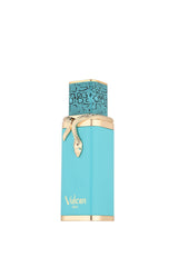 Fragrance World Vulcan Feu spray-action demonstrates easy application and immediate warm allure.