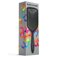 FRAMAR Black Paddle Hair Brush suitable for kids with sensitive scalps