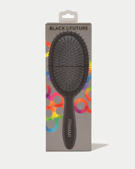 Framar detangling brush smooth bristle glide demonstrates effortless knot-free brushing