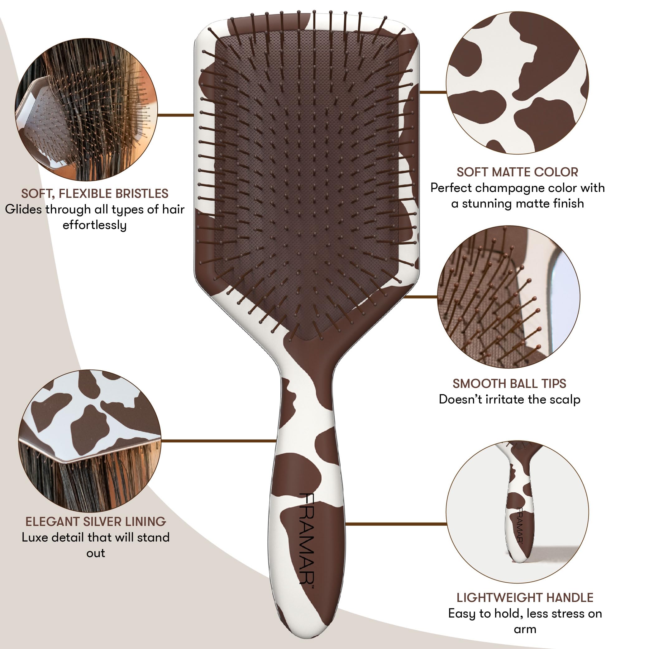 FRAMAR kids-safe detangler helps comb through wet or dry hair gently