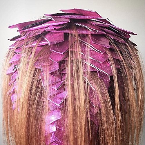 FRAMAR Magenta foil in a hair color session enables smooth laying.