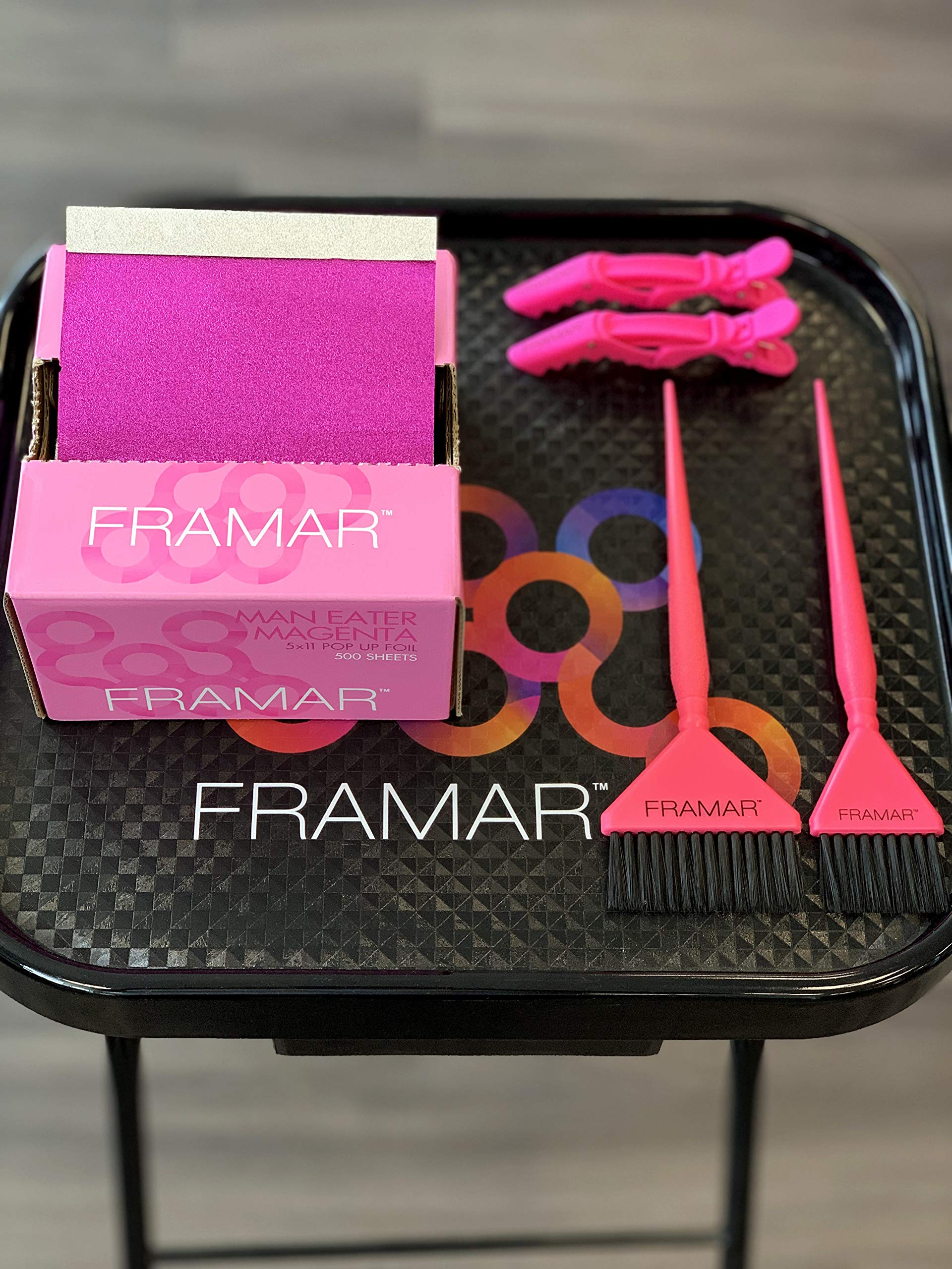 FRAMAR Magenta foil with half-inch pre-folded edge saves prep time.