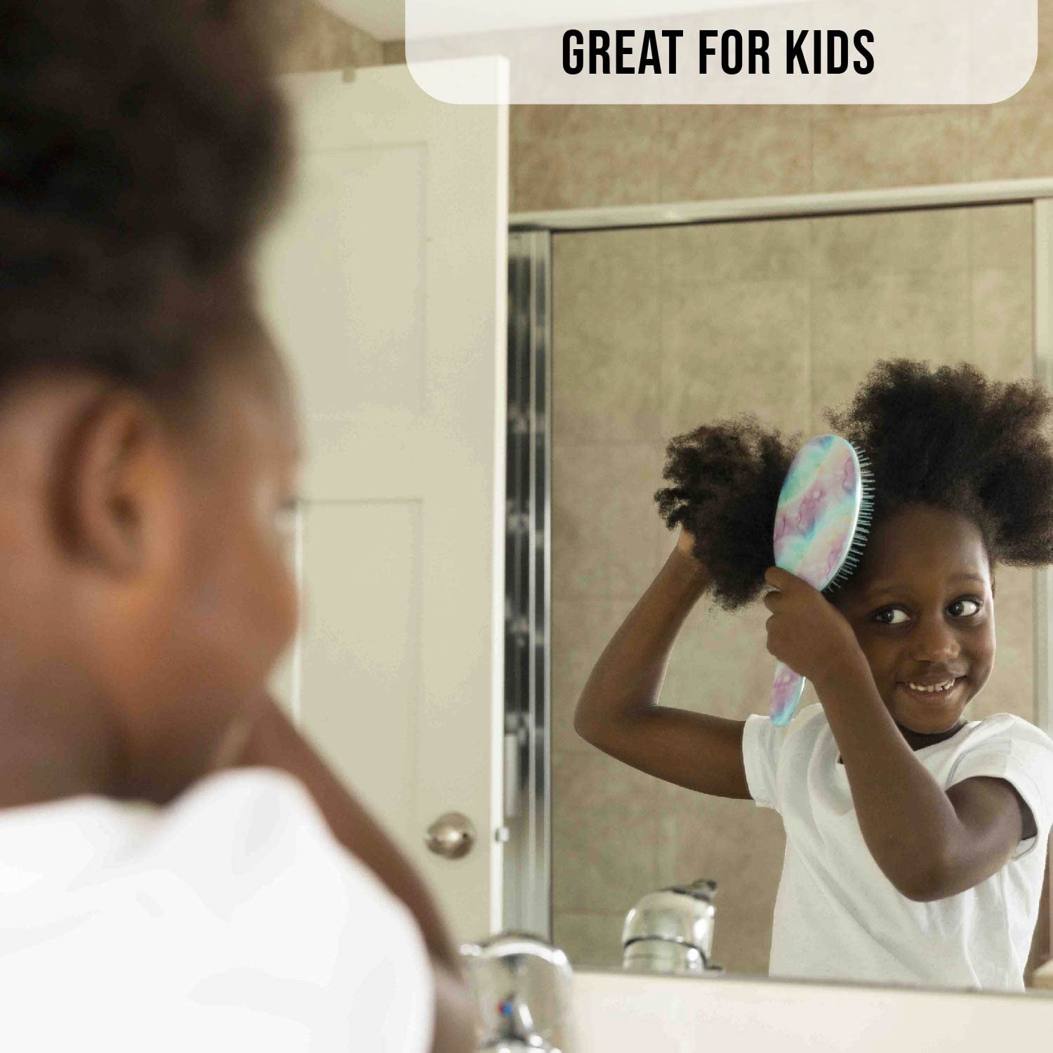 FRAMAR Purple Hair Brush Detangler promotes smooth, shiny hair