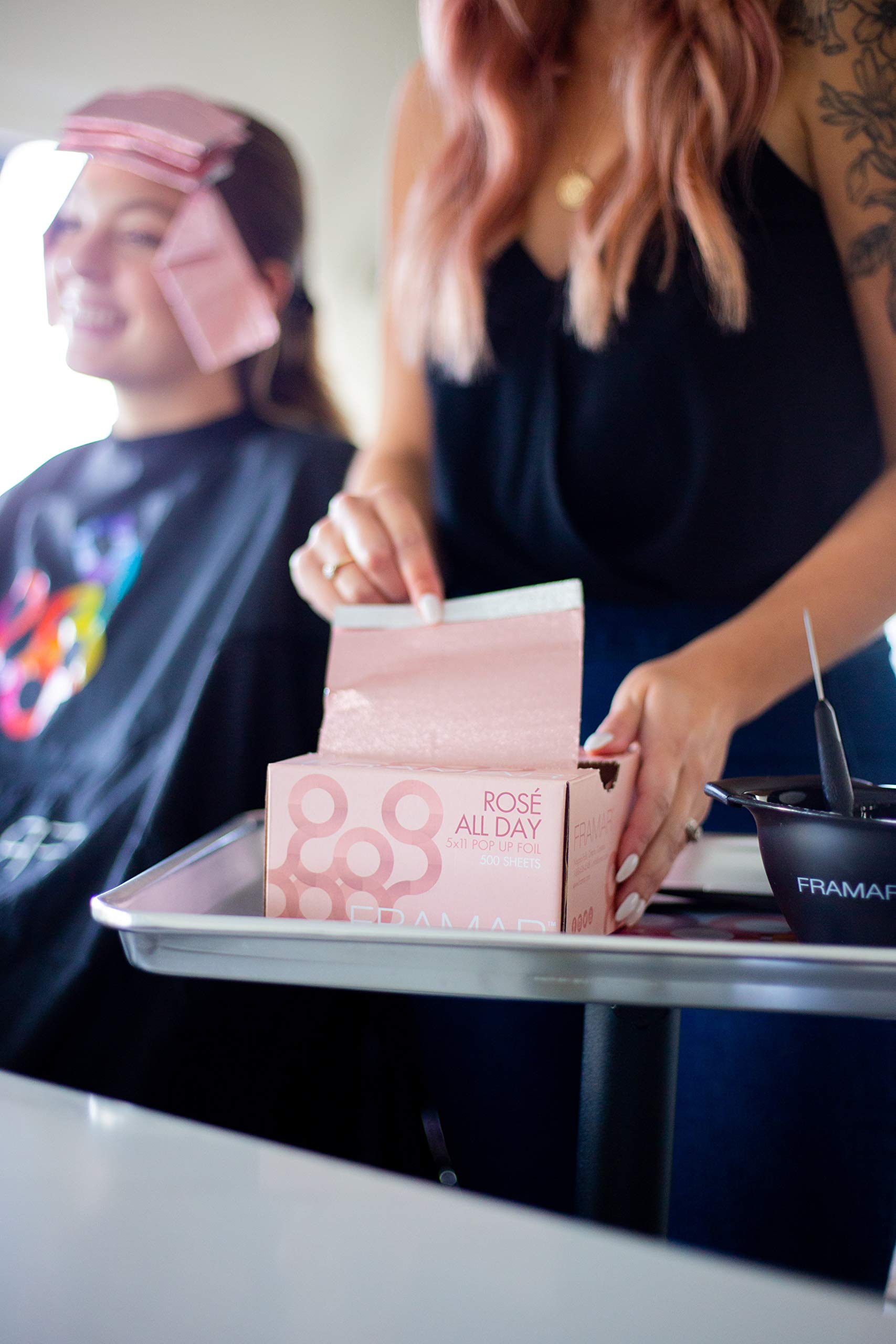 FRAMAR salon-pop-up foils support efficient station organization.