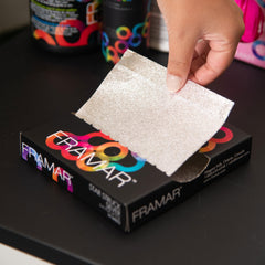 Framar embossed pop-up sheet with non-slip grip supports quick salon highlights.