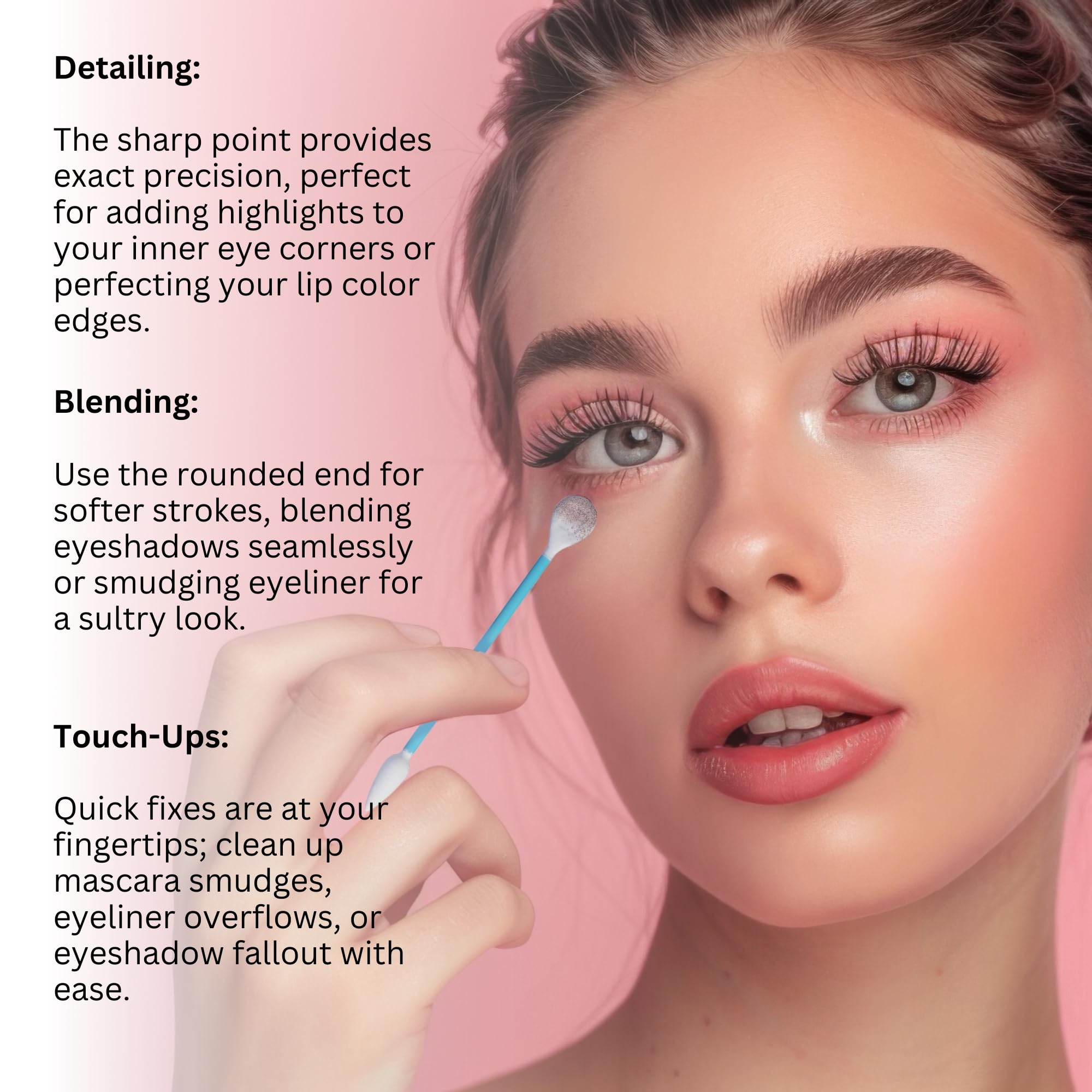 Fran Wilson Eye Tees near eye area illustrating delicate-use scenario.