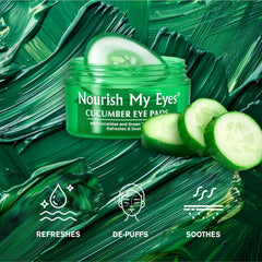 Fran Wilson Nourish My Eyes eye pads cooling pack emphasizes the cucumber cooling effect