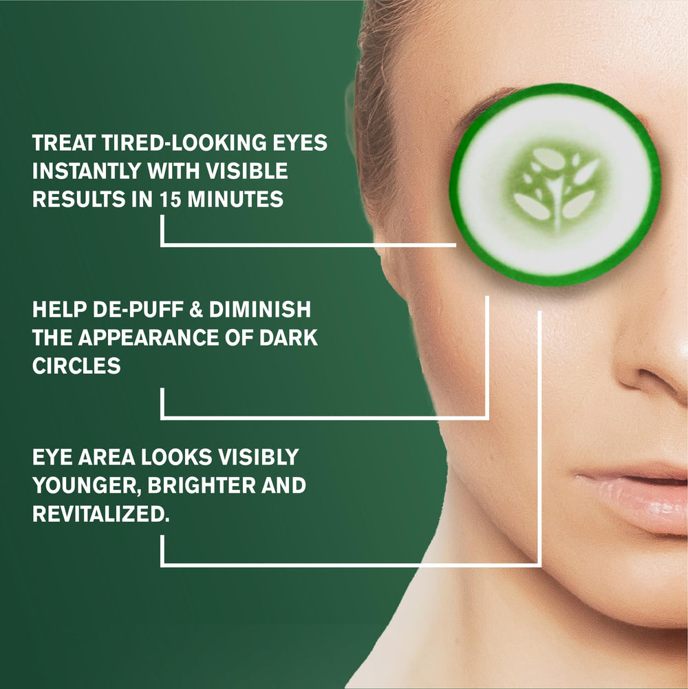 Fran Wilson Nourish My Eyes eye pads applied to eye area for targeted hydration
