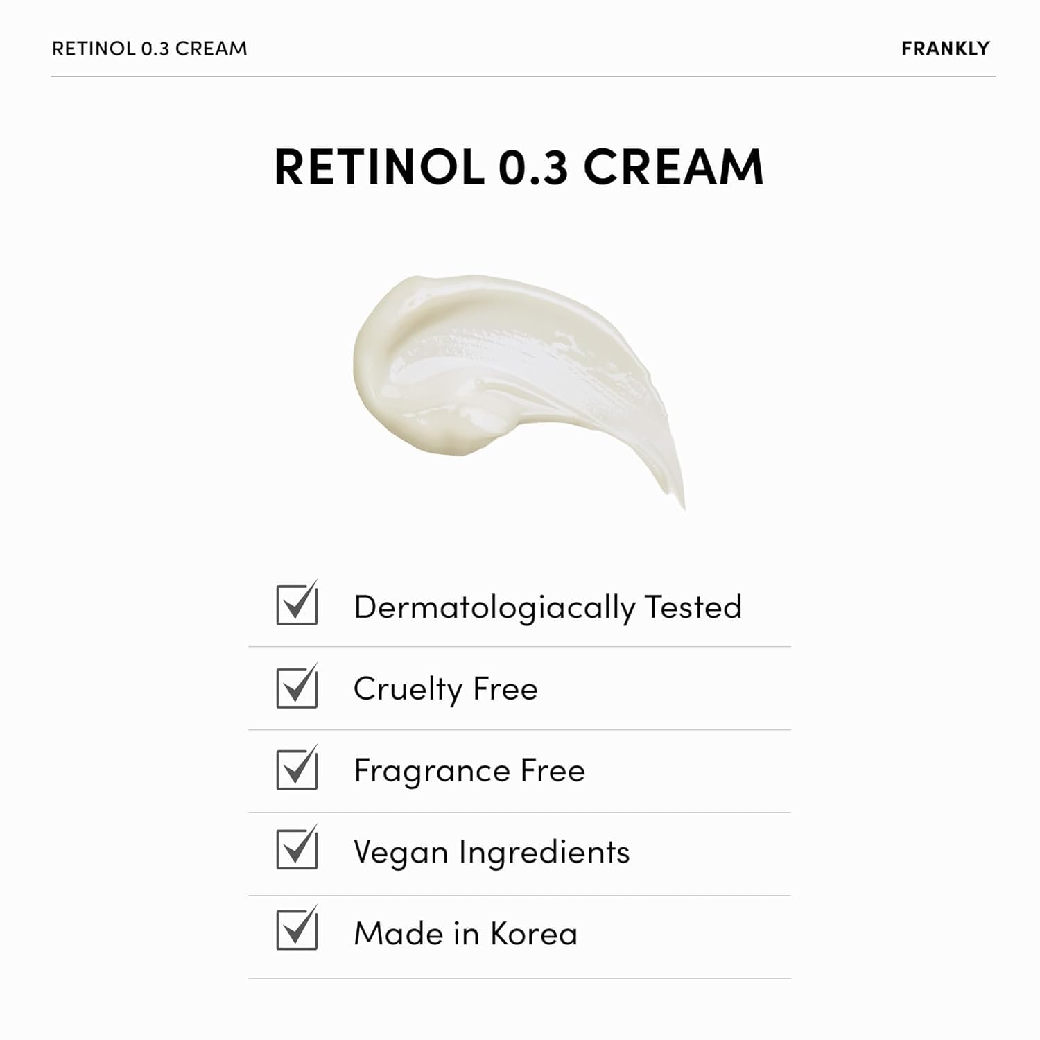 FRANKLY before-after usage image hints at radiant skin.