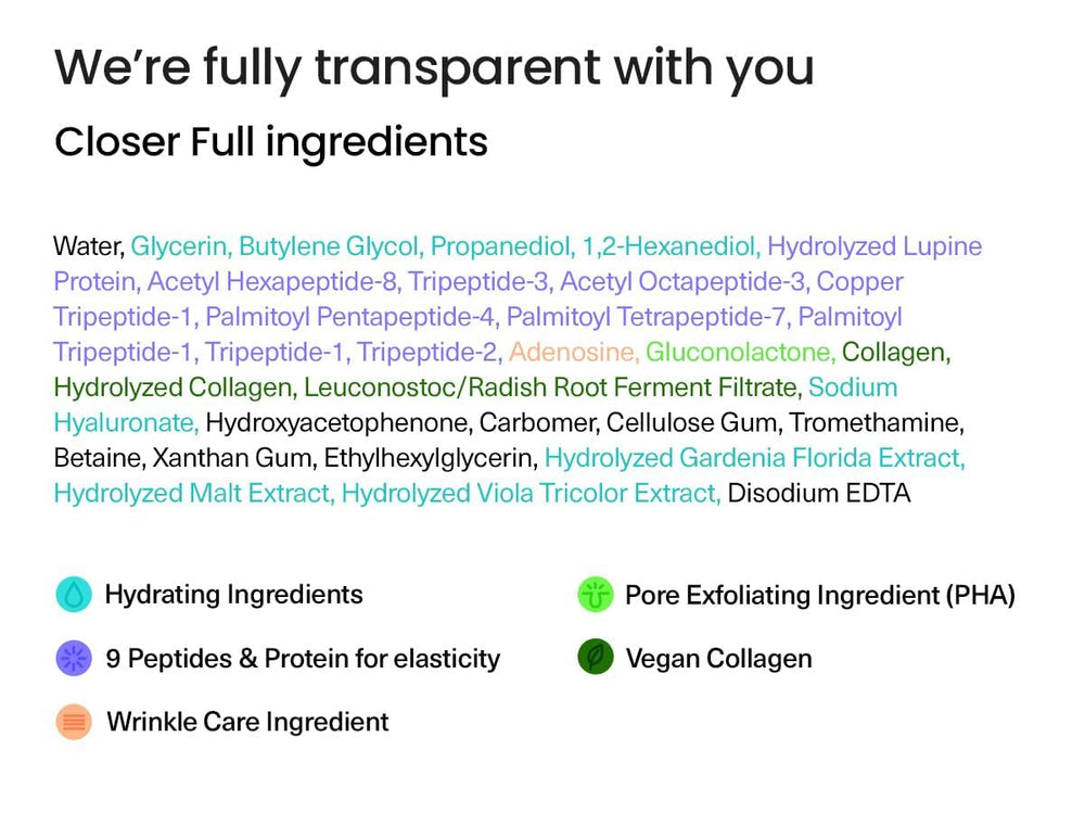 FRANKLY Closer Serum cruelty-free label reinforces responsible beauty choice.