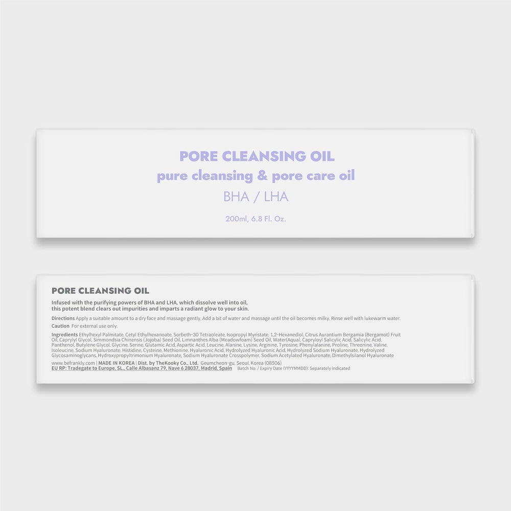 FRANKLY Pore Cleansing Oil application on face demonstrates all-skin-types friendly routine integration
