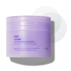 FRANKLY Pore Closer Toner Pads front view for hydrated, makeup-ready skin