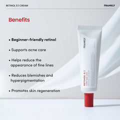 FRANKLY unscented cream on skin for sensitive users