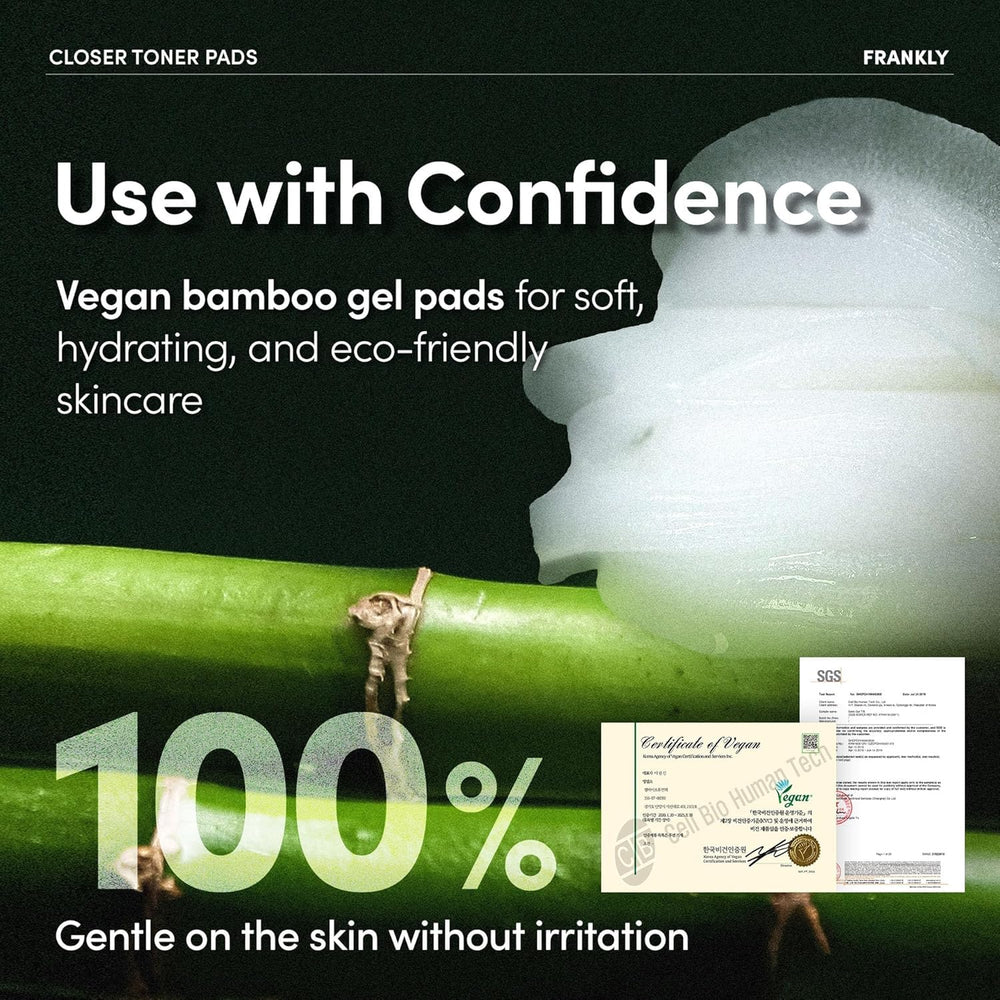 FRANKLY vegan cruelty-free symbol with packaging hinting at clean beauty