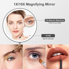 FRANO 10x magnification reveals detail for brows and eyeliner with ease.