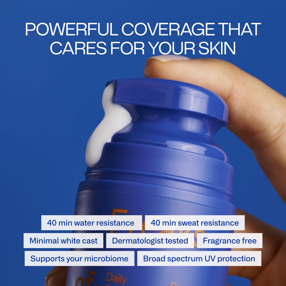 Freaks of Nature Daily Defender applying texture on skin, fast-absorbing.