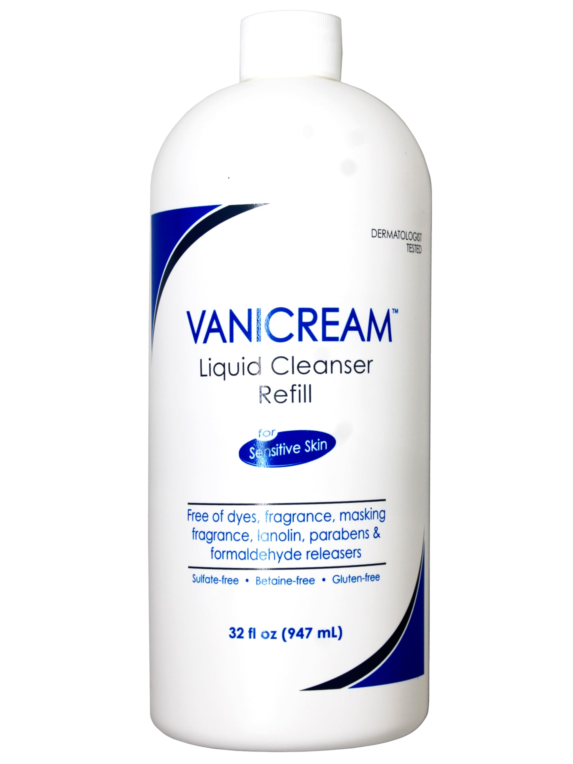 Free & Clear liquid cleanser refill 32oz pack front, easy household refills.