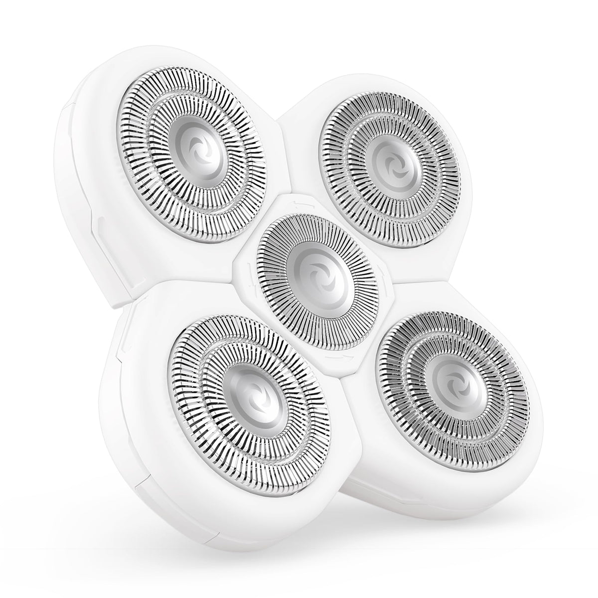 Freebird Bodysmooth rotary refill with five contouring heads for precise curve shaving.
