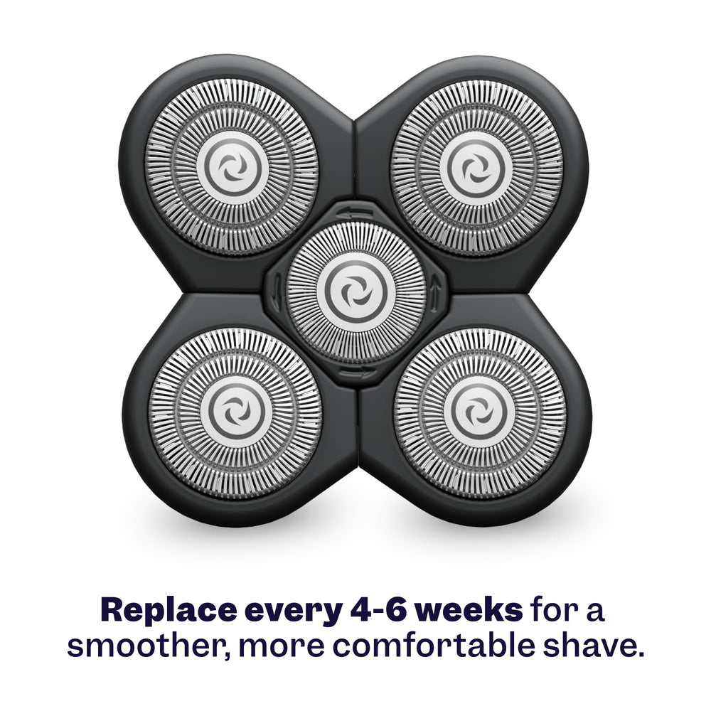 Freebird durable blades offer up to 50 shaves of reliable performance.