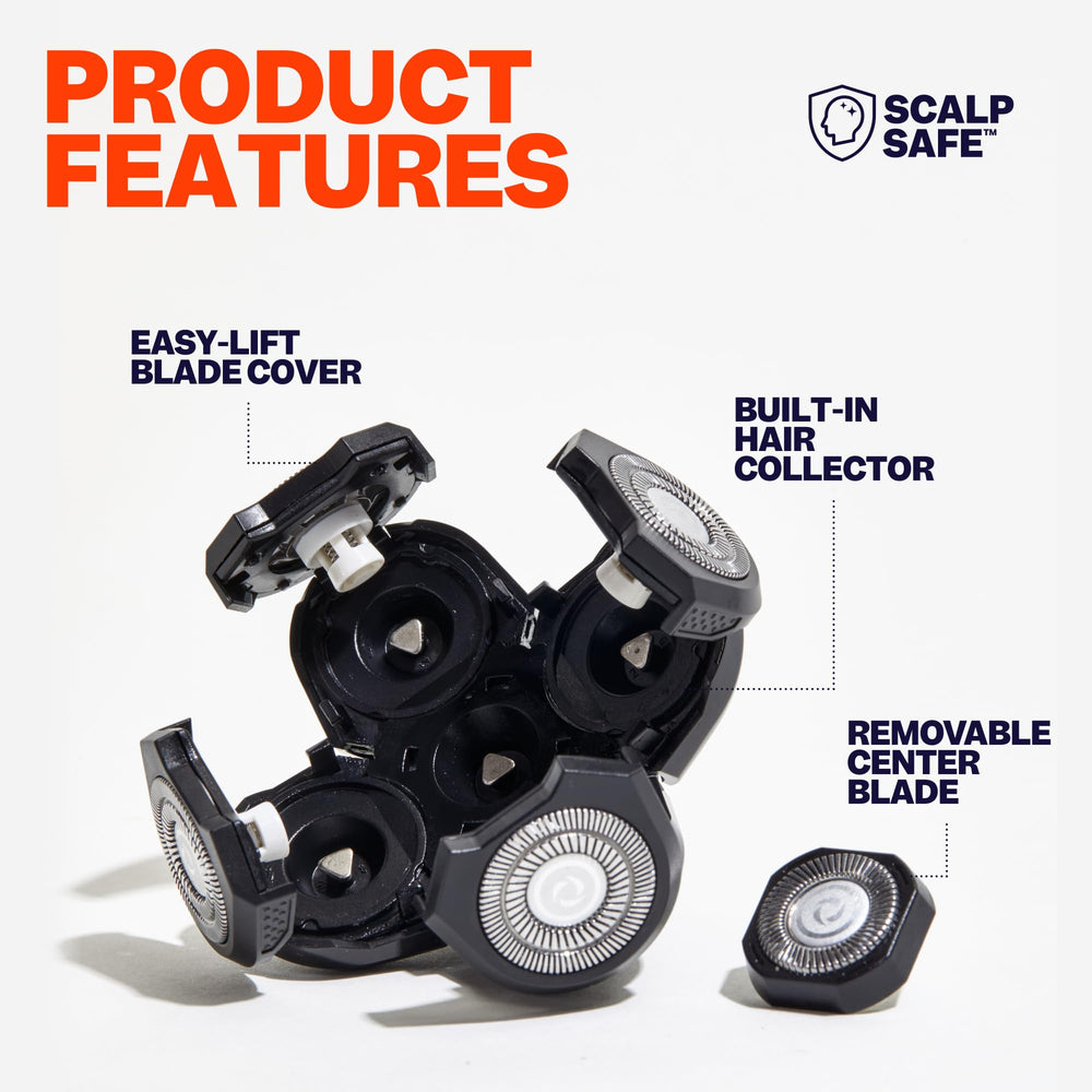 Freebird FlexSeries blade install QuickSnap demonstrates easy, tool-free blade replacement.