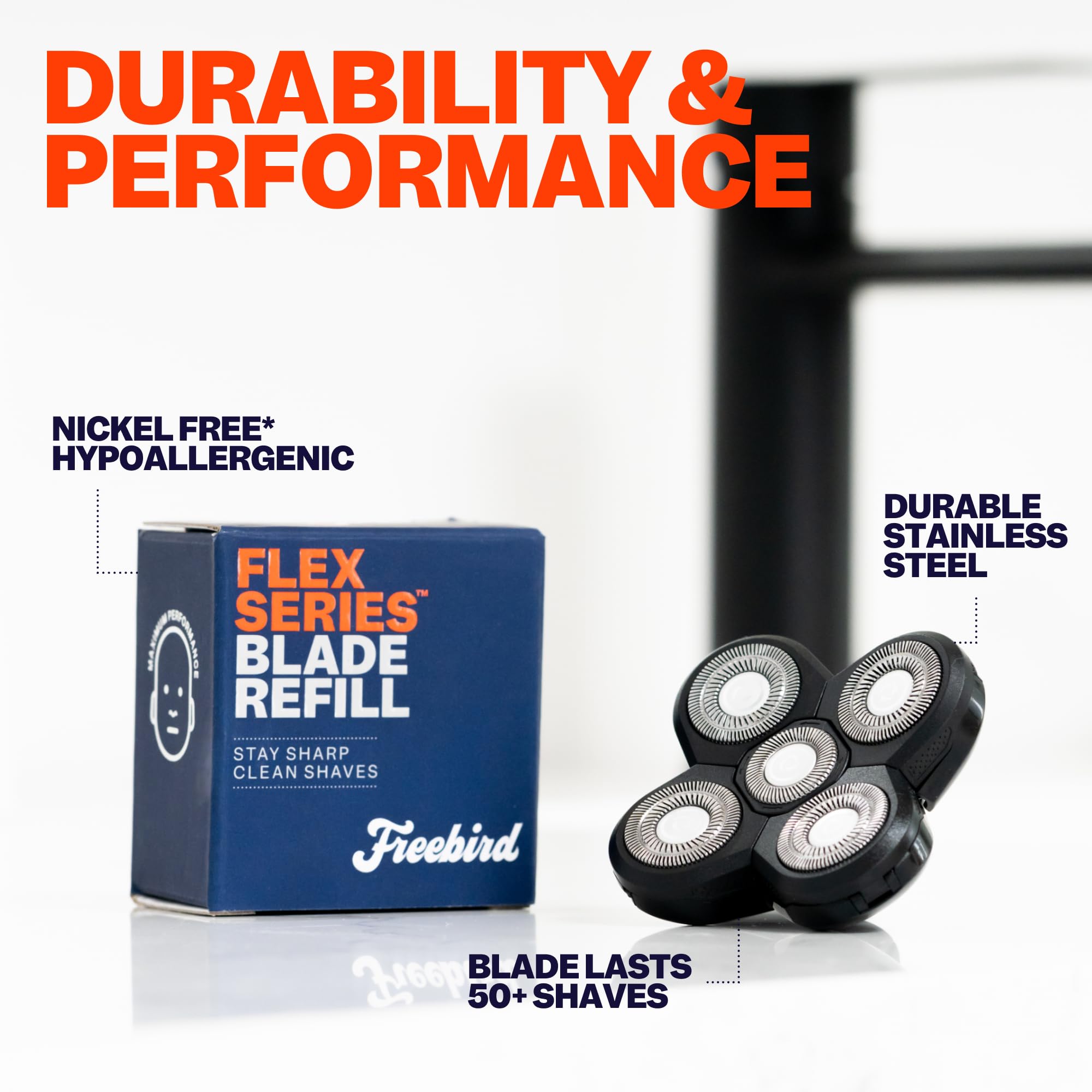 Freebird FlexSeries compatibility illustrating seamless integration with a shaver.