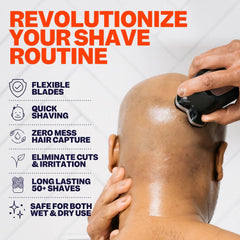 Freebird Flexseries Pro replacement blade close-up highlighting sharp edge design for head shaving