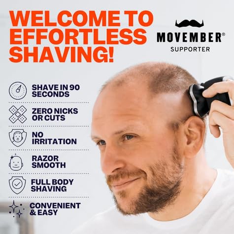 Freebird FlexSeries Pro side-angle handle grip for comfortable bald head shaving