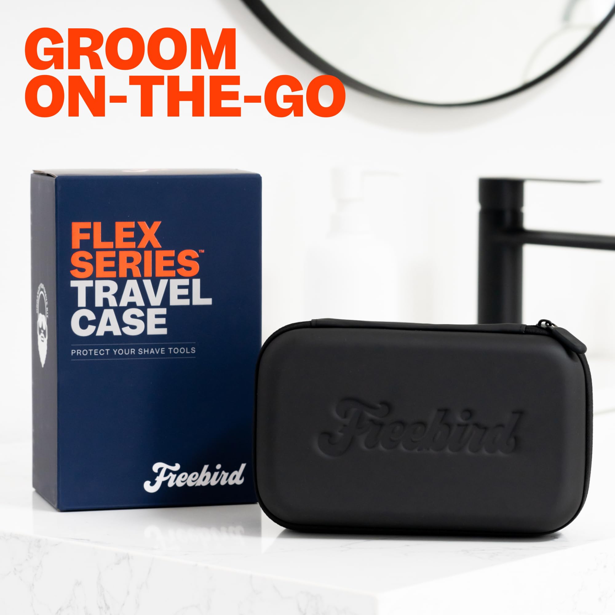Freebird FlexSeries Travel Case durable black exterior withstands frequent travel