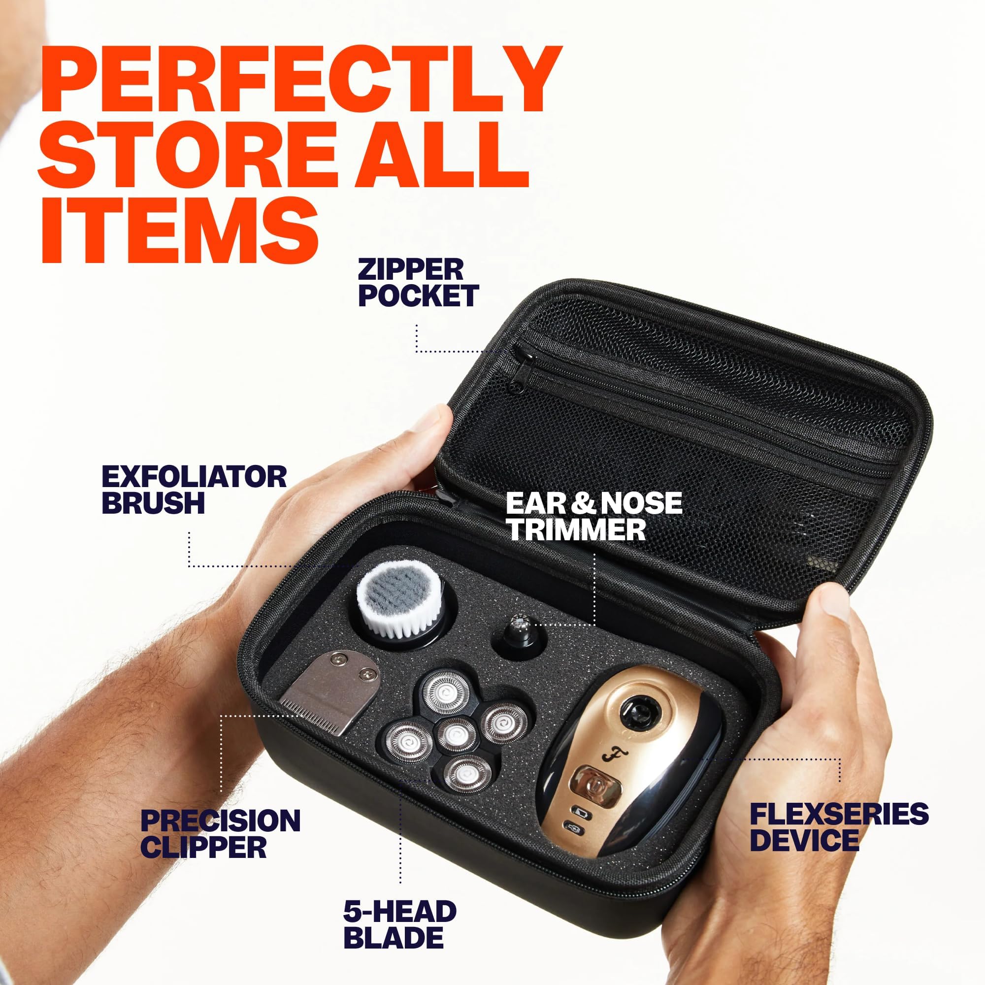 Freebird FlexSeries Travel Case water-resistant shell guards grooming gear during travel