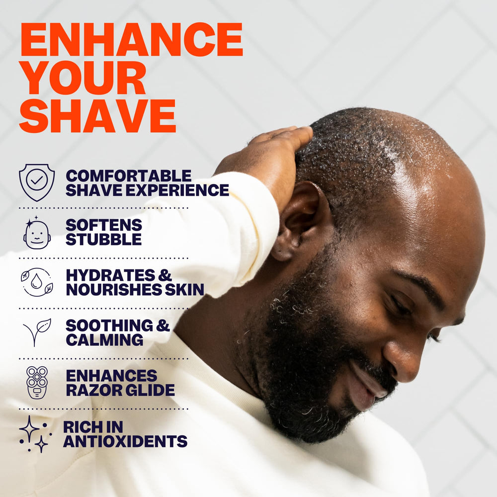 Freebird pre shave oil application scene for easy, even spread.