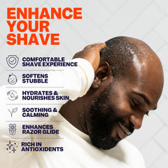 Freebird pre shave oil application scene for easy, even spread.