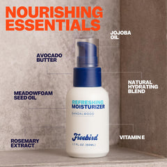 Freebird scalp moisturizer packaging in compact travel-size unit