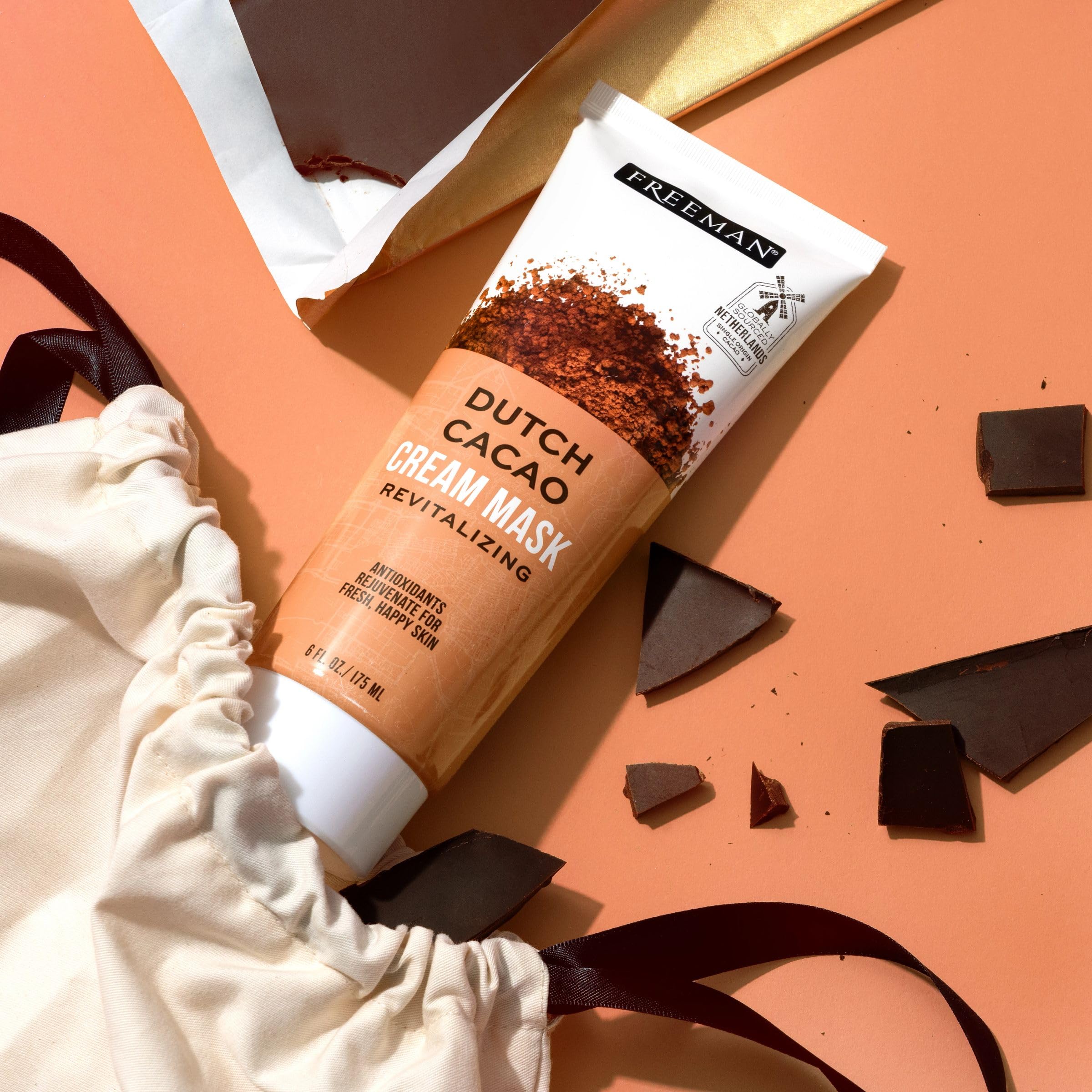 Freeman Exotic Blends Dutch Cacao Cream Mask suggested daily or twice weekly use