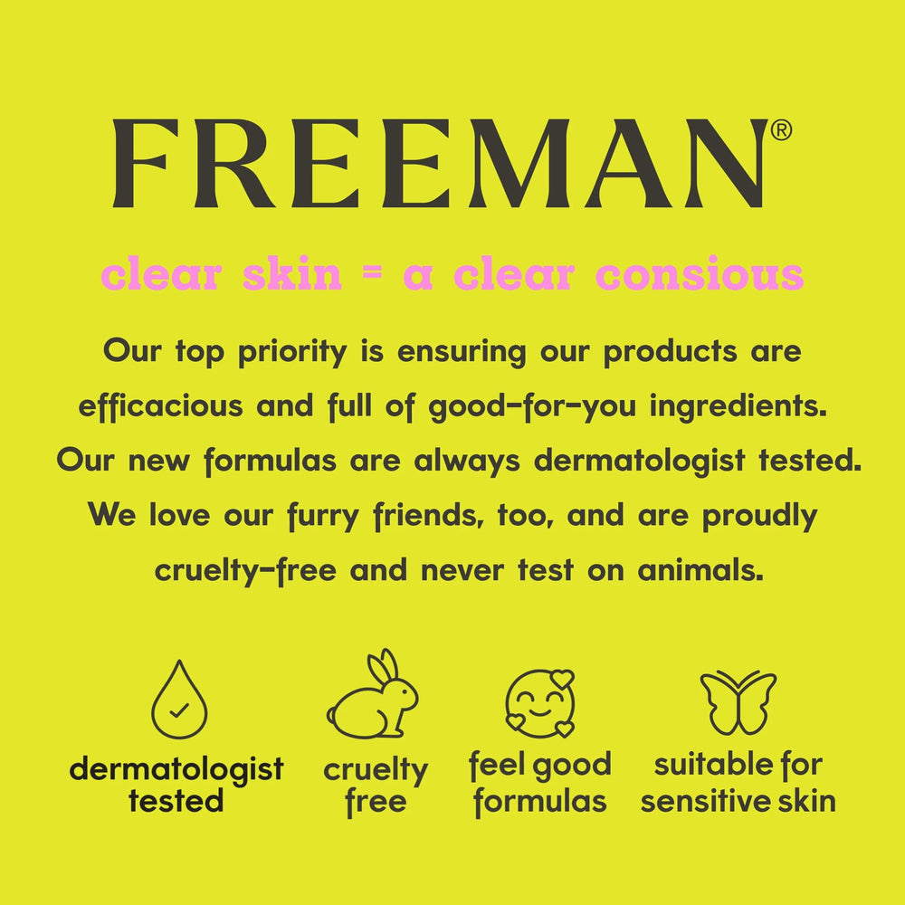Freeman Exotic Blends Dutch Cacao Cream Mask tube side view showing easy 15 minute treatment