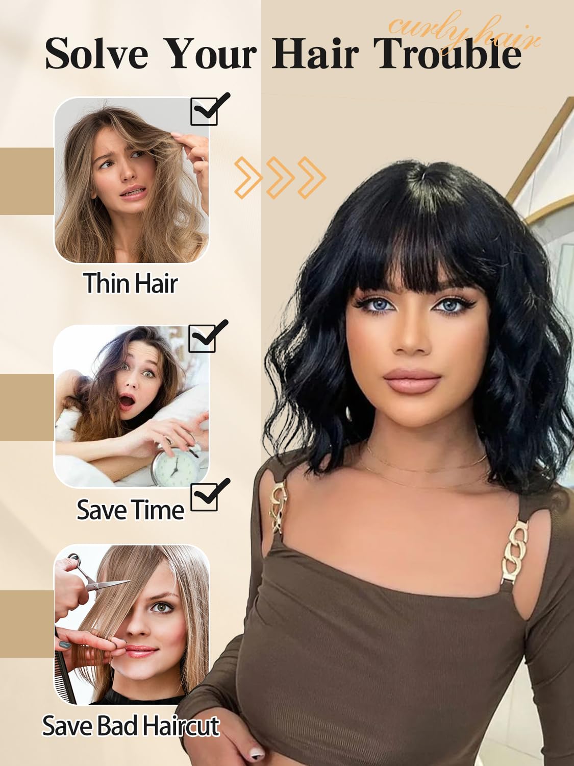 FREEMEIGE costume wig ideal for Halloween, parties, and cosplay looks