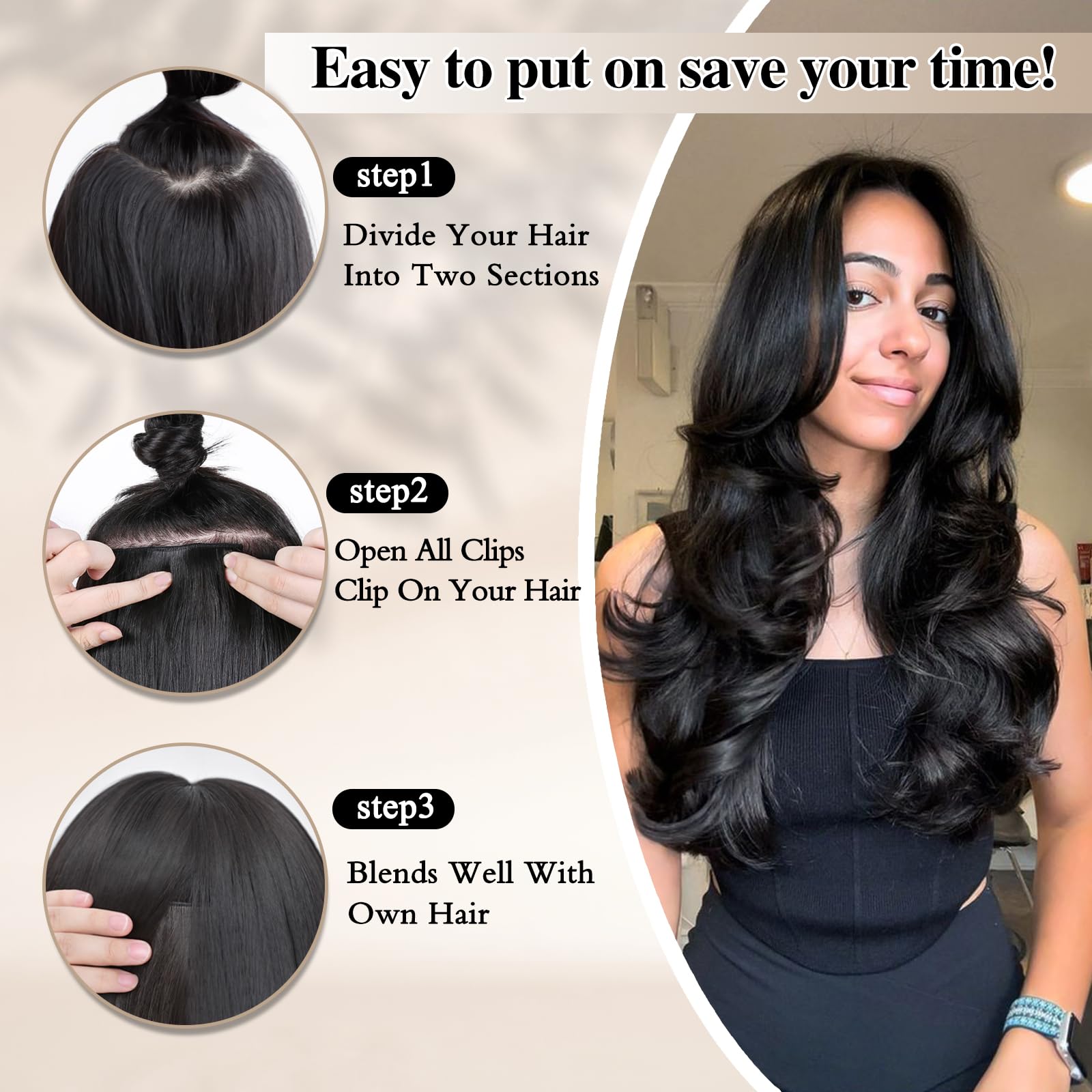 FREEMEIGE straightened-style use showcases versatile results for sleek daily looks.